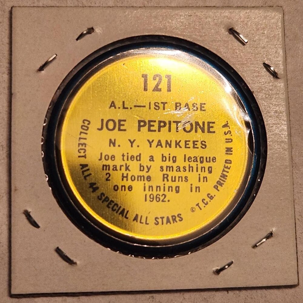 1964 Topps Joe Pepitone All-Star baseball....